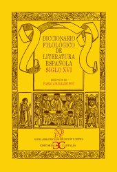 book Diccionario filológico de literatura española (siglo XVI). Volumen I