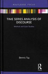 book Time Series Analysis Of Discourse: Method And Case Studies