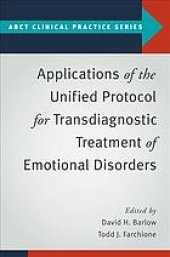 book Applications of the unified protocol for transdiagnostic treatment of emotional disorders