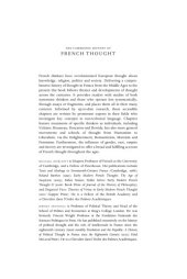 book The Cambridge History of French Thought