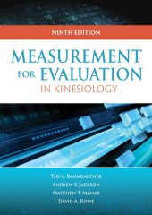 book Measurement for Evaluation in Kinesiology