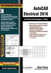 book AutoCAD Electrical 2016 for Electrical Control Designers