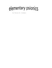 book Elementary Psionics