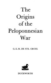 book The Origins of the Peloponnesian War