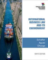 book International Business Law and Its Environment