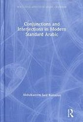 book Conjunctions and Interjections in Modern Standard Arabic