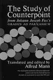 book The study of counterpoint