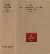 book La letteratura italiana. Storia e testi. Poeti minori del Trecento