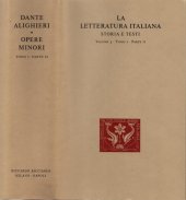 book La letteratura italiana. Storia e testi. Opere minori