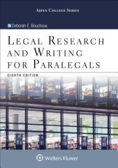 book Legal Research and Writing for Paralegals