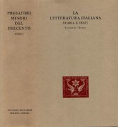 book La letteratura italiana. Storia e testi. Prosatori minori del Tracento. Scrittori di religione