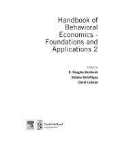 book Handbook of Behavioral Economics - Foundations and Applications 2