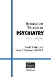 book Introductory textbook of psychiatry