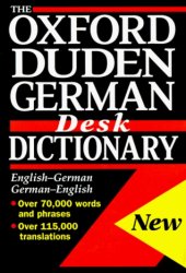 book The Oxford Duden German Desk Dictionary