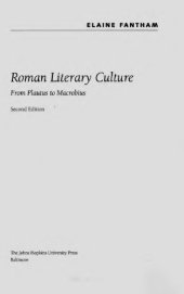 book Roman Literary Culture: From Plautus to Macrobius