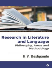 book Research in Literature and Language: Philosophy, Areas and Methodology