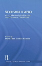 book Social Class in Europe: An Introduction to the European Socio-Economic Classification