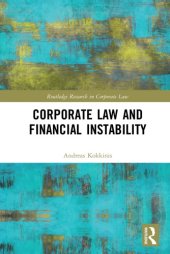 book Corporate law and financial instability