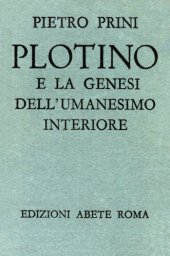 book Plotino e la genesi dell’umanesimo interiore