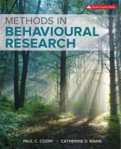 book Methods in Behavioural Research