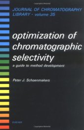 book Optimization of Chromatographic Selectivity: A Guide to Method Development