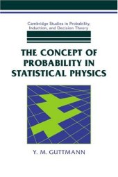 book The Concept of Probability in Statistical Physics