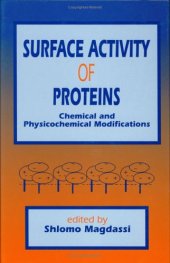 book Surface Activity of Proteins, Chemical and Physicochemical Modifications 