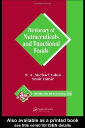 book Dictionary of nutraceuticals and functional foods - Результат из Google Книги