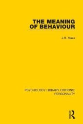 book The Meaning of Behaviour