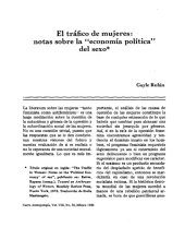 book El tráfico de mujeres: notas sobre la "economía política" del sexo