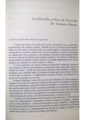 book La filosofía crítica de Gracián