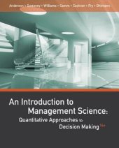 book An Introduction to Management Science: Quantitative Approaches to Decision Making