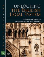 book Unlocking the English Legal System