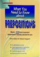 book What You Need to Know about Prepositions