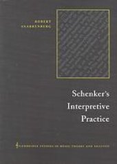 book Schenker’s Interpretive Practice