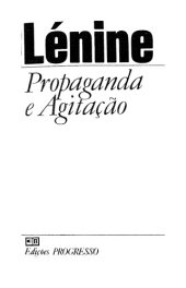 book Lénine - Propaganda e Agitação