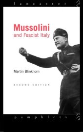 book Mussolini and Fascist Italy