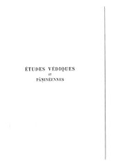 book Etudes védiques et pāṇinéennes