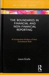 book The Boundaries in Financial and Non-Financial Reporting: a comparative analysis of their constitutive role