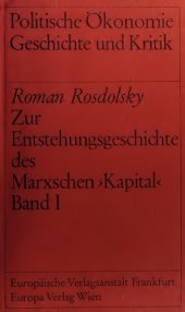 book Zur Entstehungsgeschichte des Marxschen >KapitalKapital< 1857-58