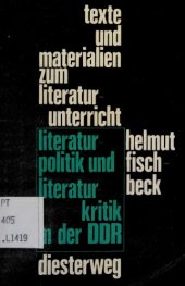 book Literaturpolitik und Literaturkritik in der DDR. Eine Dokumentation