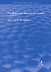 book The Meaning of Company Accounts