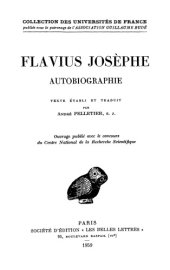 book Flavius Josèphe: Autobiographie