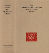 book La letteratura italiana. Storia e testi. Poeti latini del Quattrocento