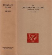 book La letteratura italiana. Storia e testi. Prose