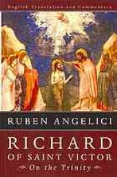 book Richard of Saint Victor On the Trinity : English translation and commentary