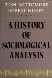 book A History of Sociological Analysis