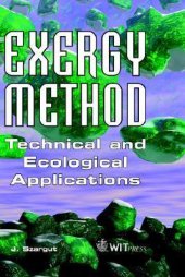 book Exergy Method: Technical And Ecological Applications