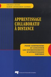 book Apprentissage collaboratif a distance