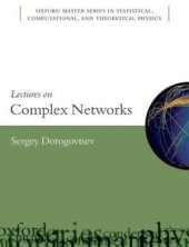 book Lectures on Complex Networks